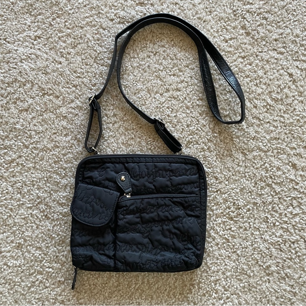 Chico's Black Quilted Crossbody Bag